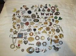 108 Pc Vtg Brooch Lotsignedmicro Mosaic Florenza Kramer Polcini Tara Napier