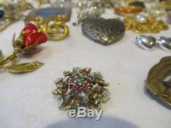 108 Pc Vtg Brooch Lotsignedmicro Mosaic Florenza Kramer Polcini Tara Napier