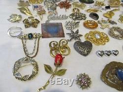 108 Pc Vtg Brooch Lotsignedmicro Mosaic Florenza Kramer Polcini Tara Napier
