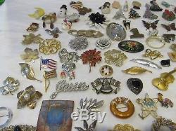 108 Pc Vtg Brooch Lotsignedmicro Mosaic Florenza Kramer Polcini Tara Napier