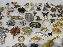 108 Pc Vtg Brooch Lotsignedmicro Mosaic Florenza Kramer Polcini Tara Napier