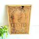 1920s Vintage Tide Water Oil Co. Chester Refined Petroleum Wooden Sign Board Usa