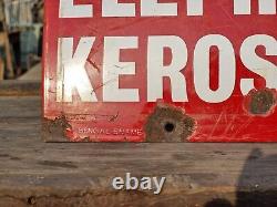 1930's Old Antique Vintage Rare ESSO Elephant Oil Porcelain Enamel Sign Board