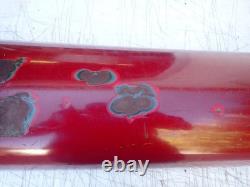 1930s 1940s Porcelain Sign Bull nose Double Sided Sign End Original