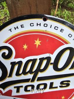1950'S Collectible Vintage Snap-On Tools Porcelain Sign, Wrench, Sockets