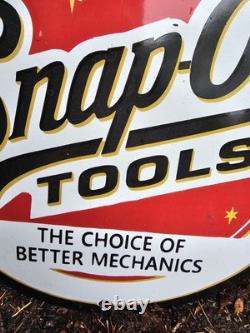 1950'S Collectible Vintage Snap-On Tools Porcelain Sign, Wrench, Sockets