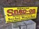 1950's Vintage Snap-on Tools Porcelain Sign Interchangeable Socket