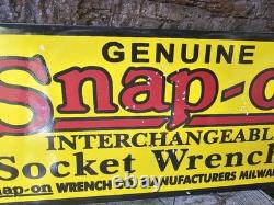 1950'S Vintage Snap-On Tools Porcelain Sign Interchangeable Socket