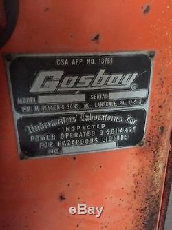 1950's Gasboy Model 100 Vintage Gas Pump with Good Gulf Signs Original