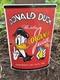 1950's Vintage Donald Duck Orange Juice Oil Gasoline Soda Pop Porcelain Sign