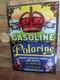 1950's Vintage Red Crown Gasoline & Polarine Porcelain Gas Station Sign 12 X 8