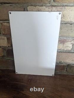 1950's Vintage Red Crown Gasoline & Polarine Porcelain Gas Station Sign 12 X 8