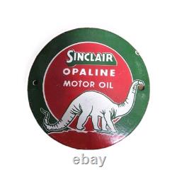 1950's Vintage Sinclair Opaline Motor Oil Gas Station Porcelain Sign