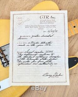 1952 Fender Telecaster Vintage Electric Guitar Blackguard Ash Tadeo Gomez Signed