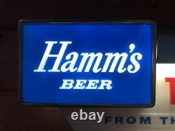 1958 Vintage HAMMS BEER SIGN. Take Home Department. Mn. Island Scene