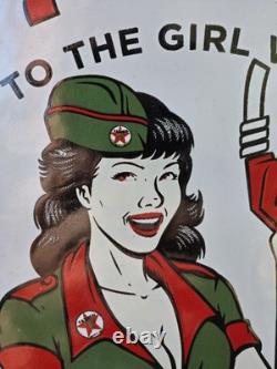 1959 Vintage Richard's Texaco Porcelain Sign Carson City Nevada 12