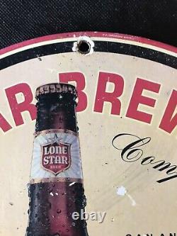 1959 Vintage Style Lone Star Premium Beer Advertising Porcelain Sign 12 Inch