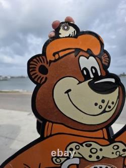 1960's Vintage A&w Root Beer Porcelain Enamel Sign 18.5 X 30 Inches