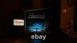 1960s Vintage Hamm's Beer Starry Skies Lighted Motion Wall Sign