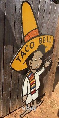 1962RAREORIGINALVTG TACO BELL ADVERTISEMENT SIGNPossibly One Of A Ki