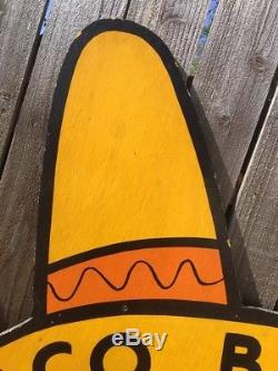 1962RAREORIGINALVTG TACO BELL ADVERTISEMENT SIGNPossibly One Of A Ki