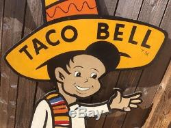 1962RAREORIGINALVTG TACO BELL ADVERTISEMENT SIGNPossibly One Of A Ki