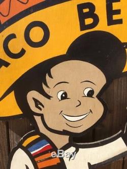 1962RAREORIGINALVTG TACO BELL ADVERTISEMENT SIGNPossibly One Of A Ki