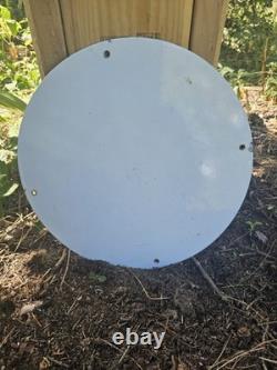 1970 Vintage''plymouth'' 426 Hemi 12 Inch Porcelain Sign Pump Plate