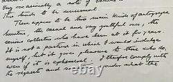 1975 Vintage Signed Explorer Sir Vivian Fuchs Autographed Handwritten Letter