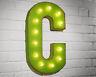 21 Letter C Rustic Metal Vintage Inspired Marquee Sign Light More Colors