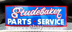 36 Hand Painted Vintage Metal STUDEBAKER Parts Service Gas Oil Dealership Sign