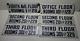 6 Vintage Hotel Eighth 8th Ave. New York City Office Porcelain Room Signs