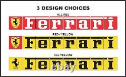 8-Foot (96 inches) Ferrari Racing Vintage Reproduction Tile Signs NEW DESIGN