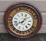 Antique Vintage Guerin Boutron Chocolat Chocolate Advertising Sign Tin Clock