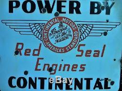 Aviation Aircraft Airplane Old Original Vintage Engine Service Porcelain Sign