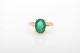 Antique 1930s Art Deco Signed Cid 2ct Colombian Emerald 10k Yellow Gold Ring