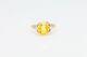 Antique 1930s Signed Wb $4000 2ct Natural Yellow Sapphire Pearl 14k Gold Ring