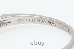 Antique 1940s $5000 Signed WBL. 75ct Natural Alexandrite Diamond Platinum Ring