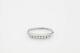 Antique 1940s Signed. 25ct Vs G 7 Diamond Platinum Wedding Band Ring