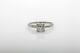 Antique 1950s $4000 Signed Jabel. 75ct Vs H Diamond 18k White Gold Wedding Ring