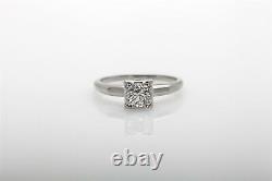 Antique 1950s $4000 Signed JABEL. 75ct VS H Diamond 18k White Gold Wedding Ring