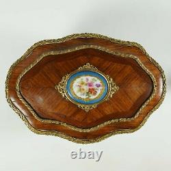 Antique French Perfume Caddy, Signed Alphonse Giroux Paris, Kingwood Box, Gilt B