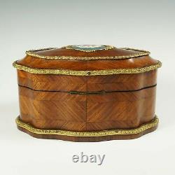 Antique French Perfume Caddy, Signed Alphonse Giroux Paris, Kingwood Box, Gilt B