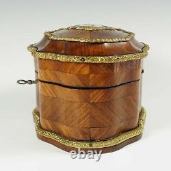 Antique French Perfume Caddy, Signed Alphonse Giroux Paris, Kingwood Box, Gilt B