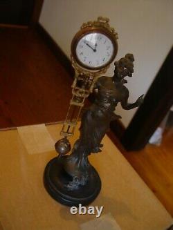 Antique Original Signed Junghans Diana Swinger Mystery Clock Rare