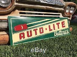 Antique Vintage Old Style Auto-Lite Batteries Sign SALE