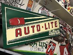 Antique Vintage Old Style Auto-Lite Batteries Sign SALE