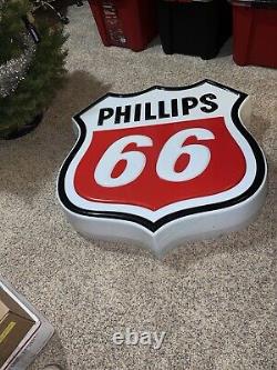 Antique Vintage Old Style Gas Phillips 66 Service Station 3FT Sign