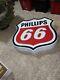 Antique Vintage Old Style Gas Phillips 66 Service Station 3ft Sign