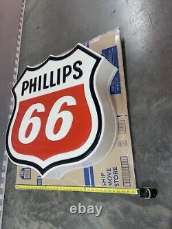 Antique Vintage Old Style Gas Phillips 66 Service Station 3FT Sign